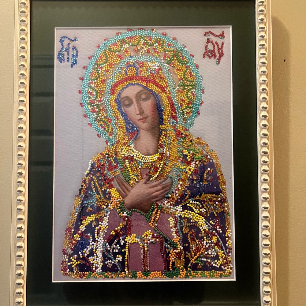 Diamond Art Religious Artwork in Frame